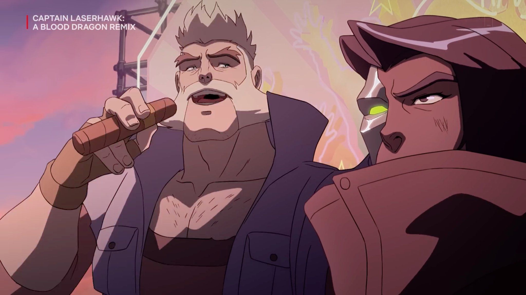 Капітан Лазерний Яструб. Blood Dragon: Ремікс кадр 5